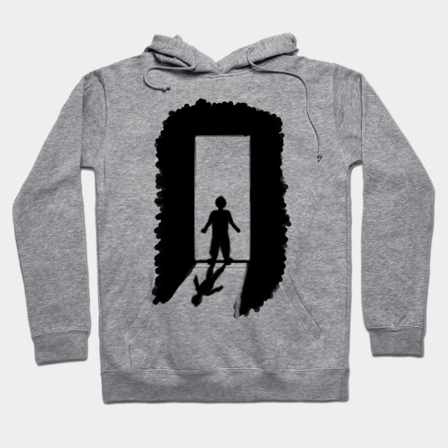 The Man at the Door Hand-drawn illustration Hoodie by MHich